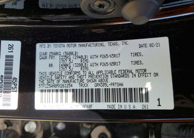2021 Toyota Tacoma Trd Sport, Front End damage, Copart lot 57014676, photo 13 of 13