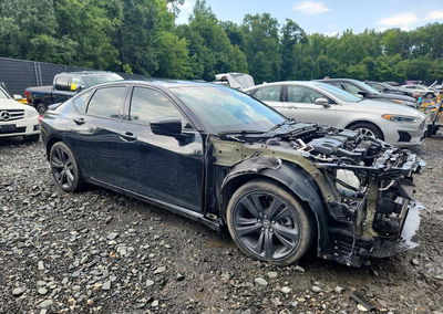 2021 Acura Tlx Tech A, daño Frontal, Copart lote 61845046, foto 4 de 12