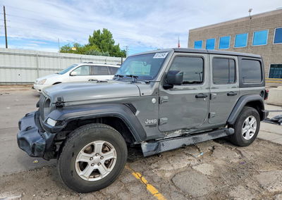 2021 Jeep Wrangler Unlimited Sport, Side damage, Copart lot 65722946