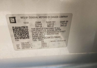 2019 Chevrolet Silverado 1500 Ld Lt, Front End damage, Iaai lot 45577795, photo 9 of 20
