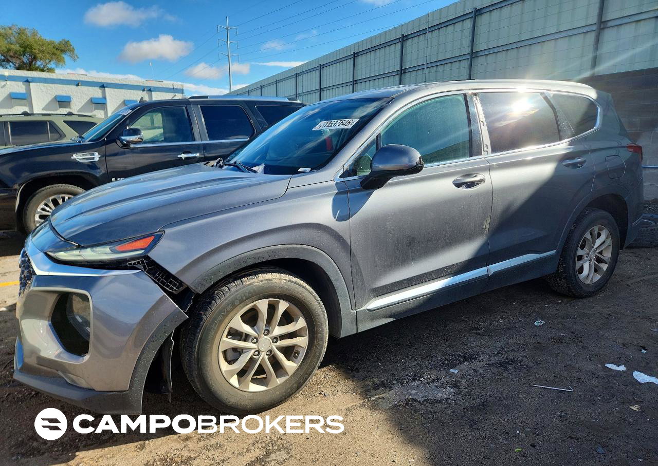 2019 Hyundai Santa Fe Sel 2.4l, пошкодження: Передня частина, Copart лот 70637646