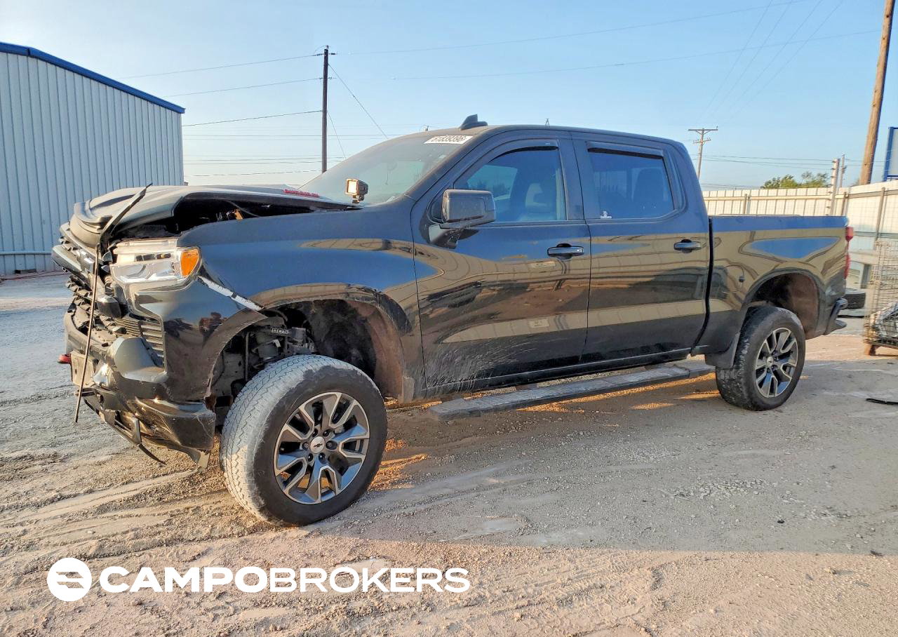 2022 Chevrolet Silverado K1500 Rst, пошкодження: Передня частина, Copart лот 61839396