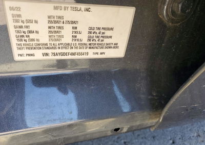 2022 Tesla Model Y, Front End damage, Copart lot 52143216, photo 12 of 12