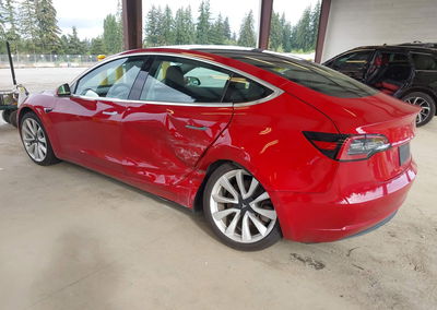 2019 Tesla Model 3 Long Range/performance, uszkodzenie: Lewy tył, Iaai lot 46113681, zdjęcie 3 z 15