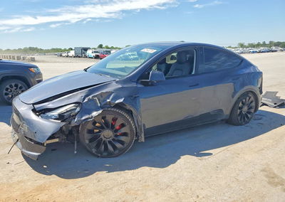 2022 Tesla Model Y, Front End damage, Copart lot 52143216