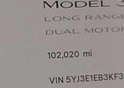 2019 Tesla Model 3 Long Range/performance, uszkodzenie: Lewy tył, Iaai lot 46113681, zdjęcie 14 z 15