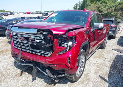 2024 Gmc Sierra 1500 4wd  Short Box Denali, daño Frontal, Iaai lote 45925048, foto 2 de 16