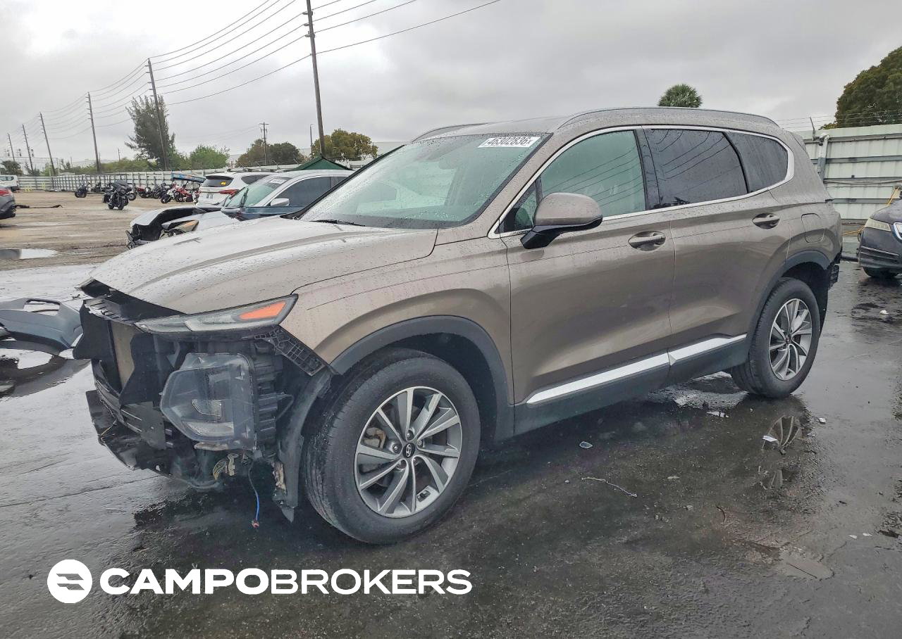 2019 Hyundai Santa Fe Sel Plus 2.4l, пошкодження: Задня частина, Copart лот 46302836