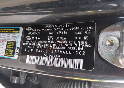 2021 Kia K5 Lxs, daño Frontal, Iaai lote 45826130, foto 9 de 15