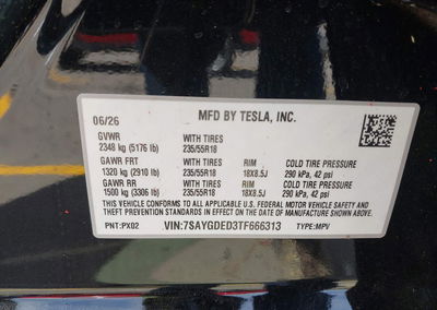 2026 Tesla Model Y, daño Frontal derecho, Iaai lote 45898277, foto 9 de 16