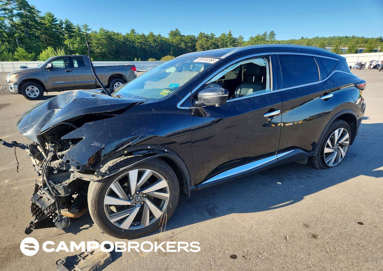 2019 Nissan Murano Sl, пошкодження: Передня частина, Copart лот 66104366