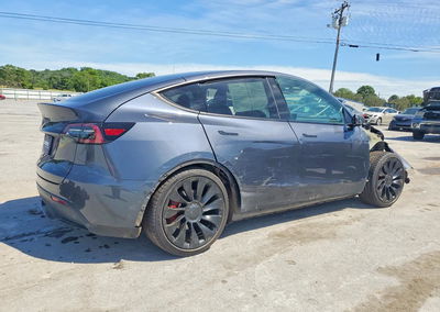2022 Tesla Model Y, Front End damage, Copart lot 52143216, photo 3 of 12
