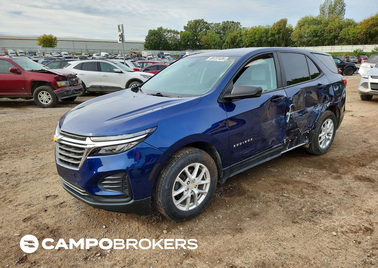 2023 Chevrolet Equinox Ls, daño Lateral, Copart lote 69737426