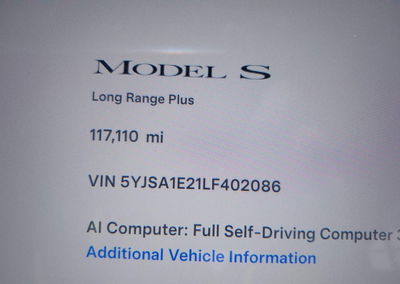 2020 Tesla Model S Long Range Dual Motor All-wheel Drive/long Range Plus Dual Motor All-wheel Drive, Right Front damage,