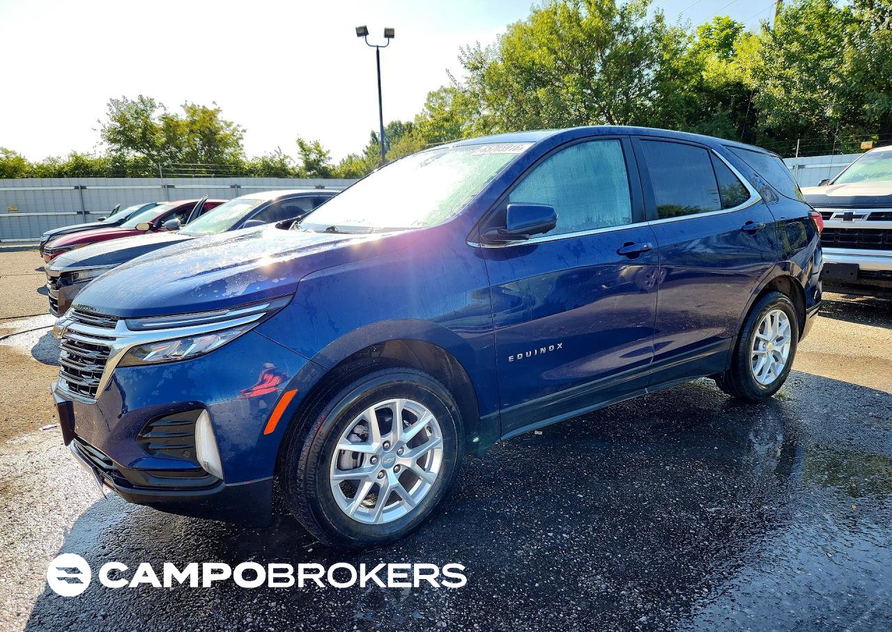 2022 Chevrolet Equinox Lt, daño Inundación, Copart lote 65705916