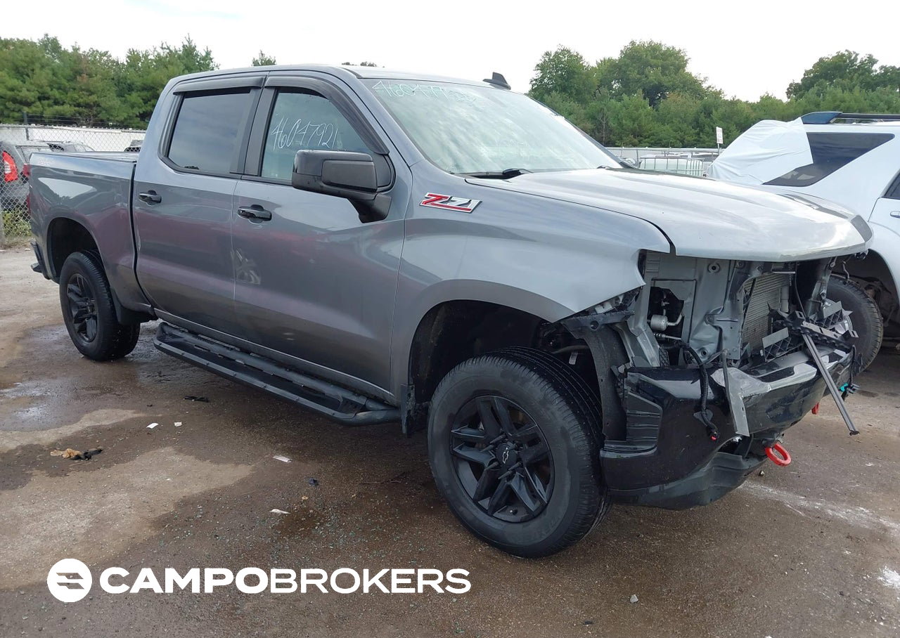2021 Chevrolet Silverado 1500 4wd  Short Bed Lt Trail Boss, Front End damage, Iaai lot 46047921