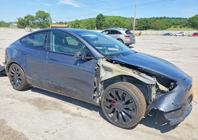 2022 Tesla Model Y, Front End damage, Copart lot 52143216, photo 4 of 12