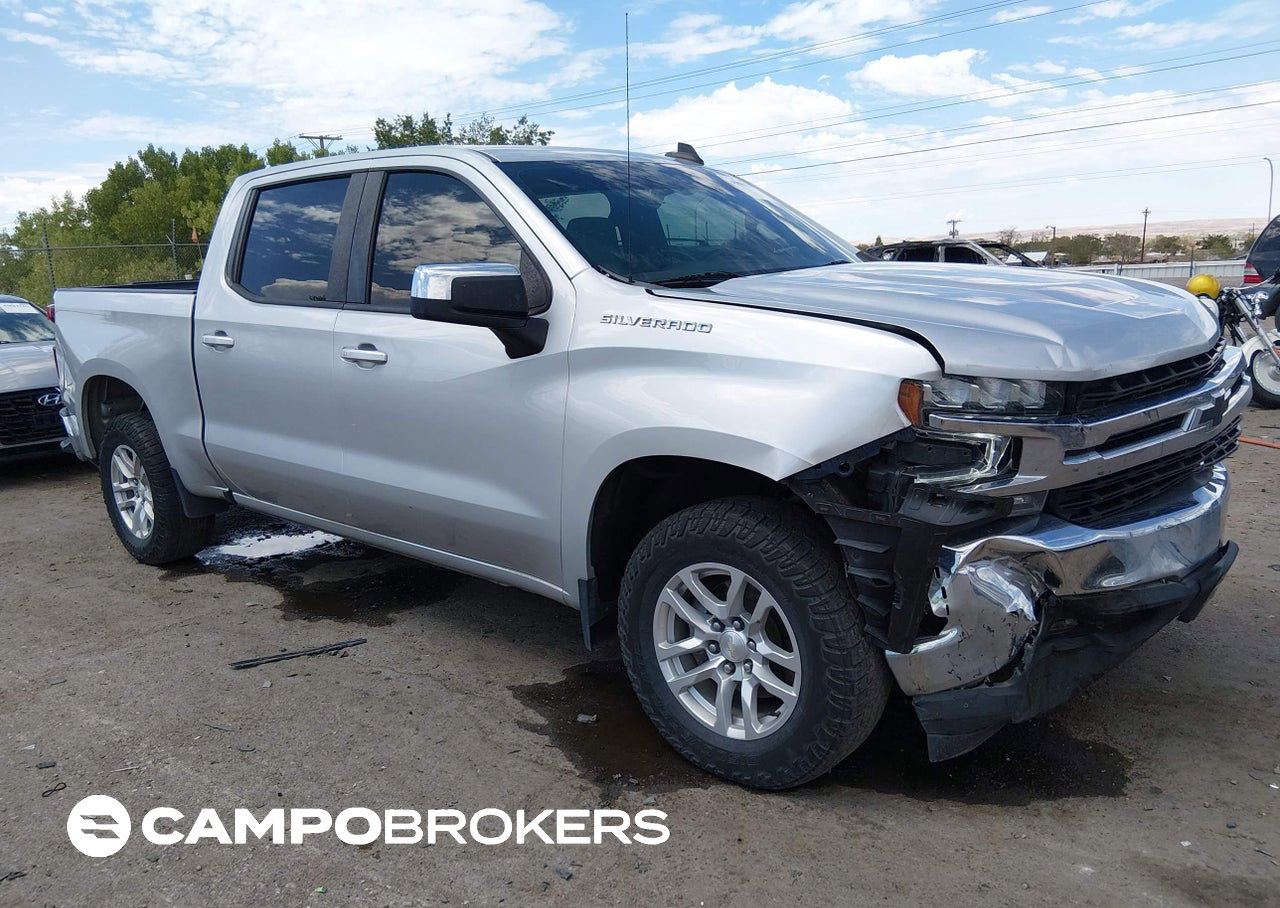2021 Chevrolet Silverado 1500 2wd  Short Bed Lt, Front End damage, Iaai lot 45880639