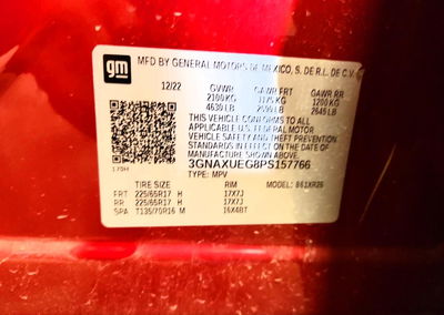 2023 Chevrolet Equinox Lt, uszkodzenie: Przód, Copart lot 60430636, zdjęcie 14 z 14