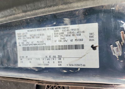 2021 Ford Transit Delivery Truck, daño Abolladuras/rayones menores, Copart lote 68704876, foto 13 de 13
