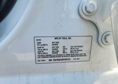 2023 Tesla Model Y, Front End damage, Copart lot 61155046, photo 12 of 14