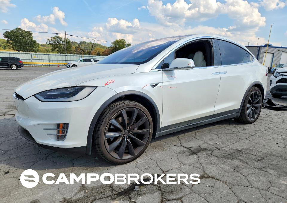 2019 Tesla Model X, Rear End damage, Copart lot 69208226