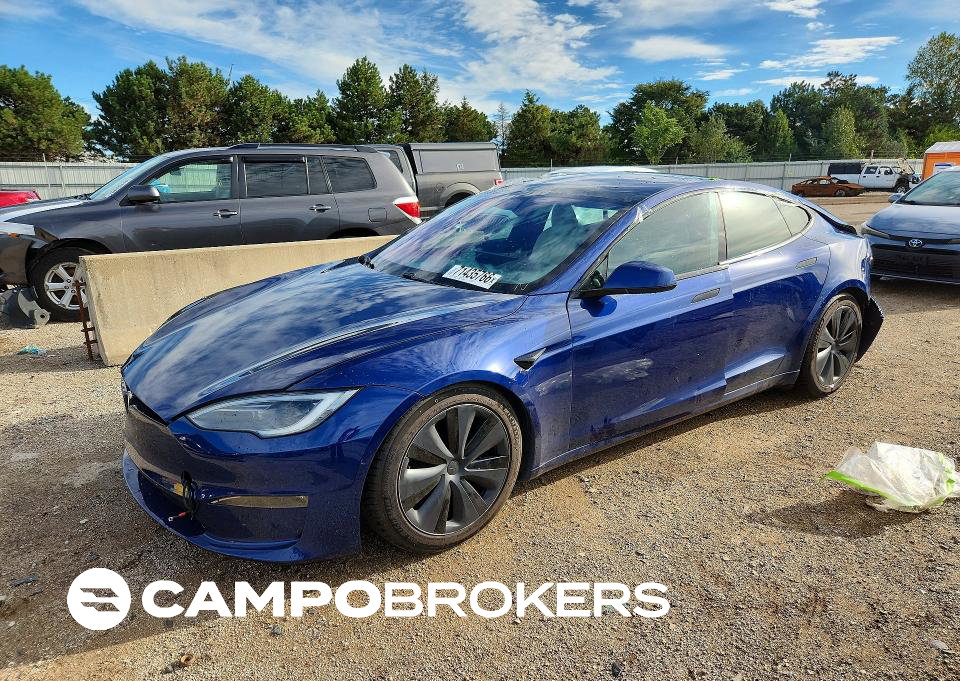 2022 Tesla Model S, uszkodzenie: Grad, Copart lot 71435766