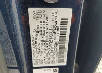 2023 Honda Cr-v Exl, Front End damage, Copart lot 68353676, photo 13 of 15