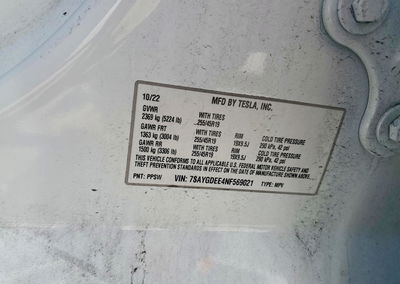 2022 Tesla Model Y, daño Trasero, Copart lote 66501056, foto 12 de 12