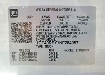 2022 Gmc Sierra K2500 Denali, пошкодження: Незначні вм’ятини/подряпини, Copart лот 60373946, фото 13 з 13
