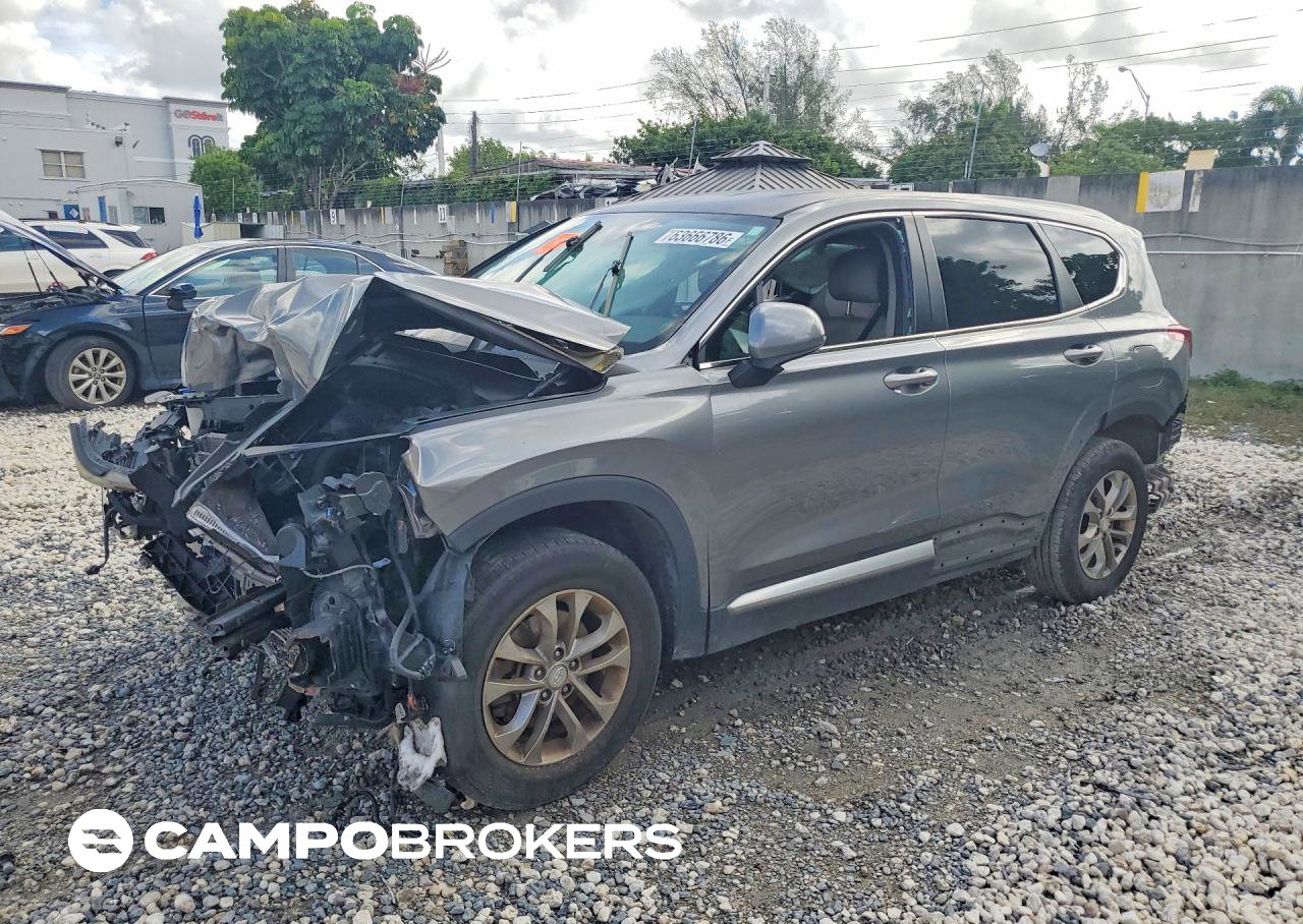2019 Hyundai Santa Fe Se, Front End damage, Copart lot 63666786