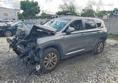 2019 Hyundai Santa Fe Se, Front End damage, Copart lot 63666786