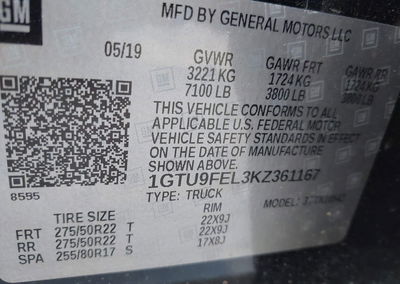 2019 Gmc Sierra 1500 Denali, пошкодження: Передня частина, Iaai лот 45775159, фото 9 з 18