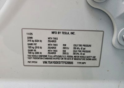 2026 Tesla Model Y, uszkodzenie: Przód, Copart lot 61600416, zdjęcie 12 z 14