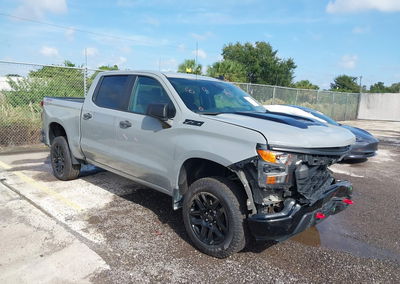 2024 Chevrolet Silverado 1500 4wd  Short Bed Custom Trail Boss, uszkodzenie: Przód, Iaai lot 46108457, zdjęcie 1 z 16