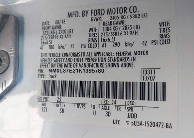 2019 Ford Transit Connect Xl, uszkodzenie: Transmission Damage, Iaai lot 46278934, zdjęcie 9 z 16