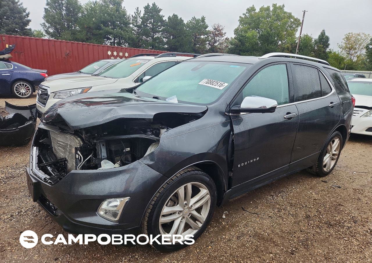 2019 Chevrolet Equinox Premier, Front End damage, Copart lot 70882516