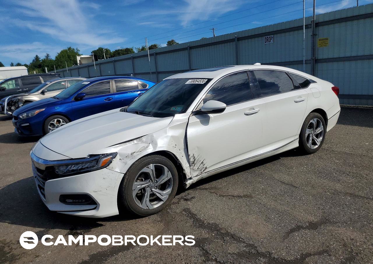 2019 Honda Accord Exl, daño Lateral, Copart lote 69064836