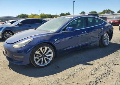 2019 Tesla Model 3, daño Lateral, Copart lote 59317106