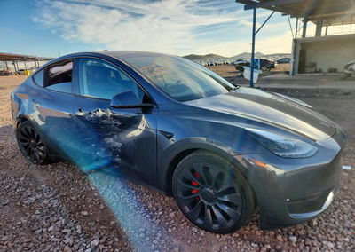 2023 Tesla Model Y, Side damage, Copart lot 69740226, photo 4 of 14