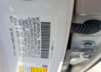 2019 Honda Accord Exl, daño Lateral, Copart lote 69064836, foto 12 de 12