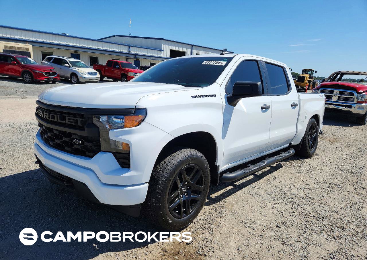 2024 Chevrolet Silverado K1500 Custom, Rear End damage, Copart lot 69347546