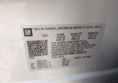 2021 Gmc Terrain Awd Slt, Right Front damage, Iaai lot 45957746, photo 9 of 17