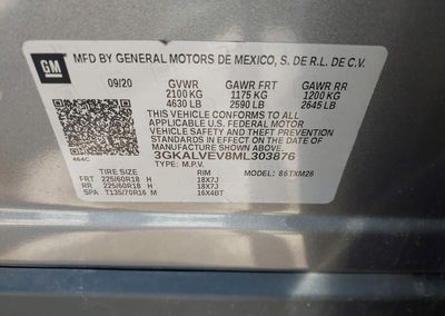 2021 Gmc Terrain Awd Slt, Rear damage, Iaai lot 45829381, photo 9 of 17