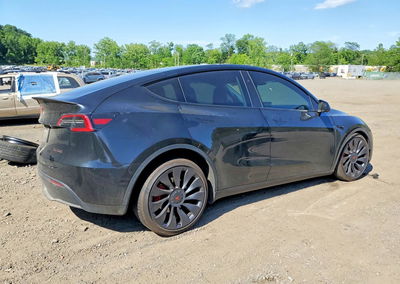 2023 Tesla Model Y, daño Frontal, Copart lote 56593496, foto 3 de 14
