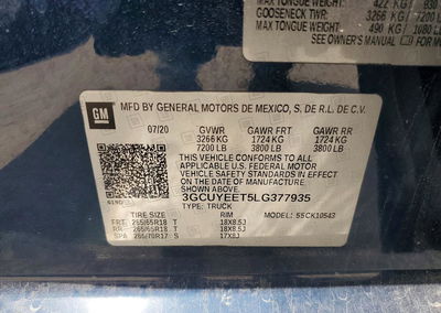 2020 Chevrolet Silverado K1500 Rst, Front End damage, Copart lot 63476666, photo 12 of 12
