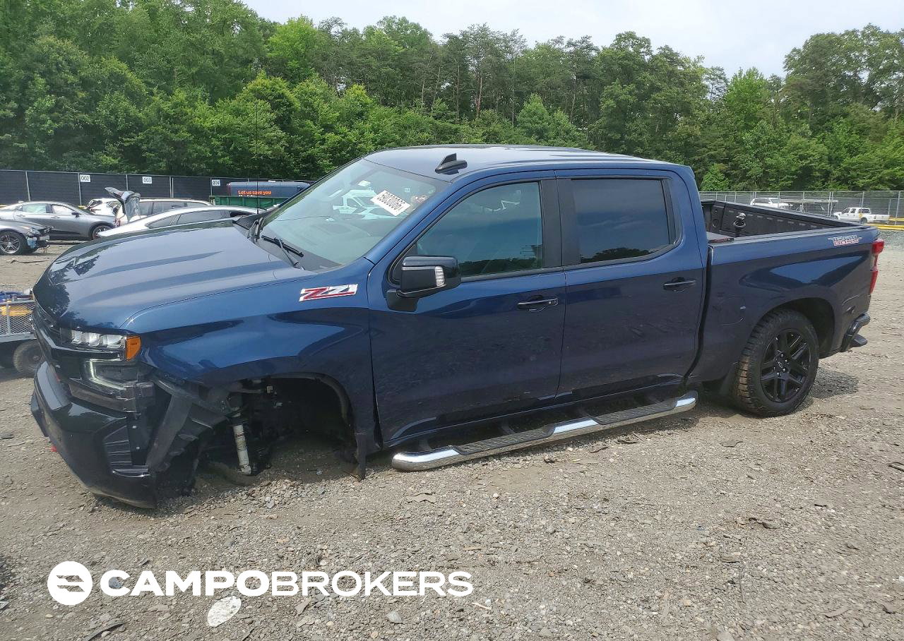 2021 Chevrolet Silverado K1500 Lt Trail Boss, daño Frontal, Copart lote 59030066