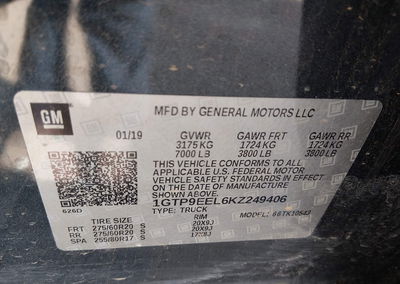 2019 Gmc Sierra 1500 At4, uszkodzenie: Dachowanie, Iaai lot 45857490, zdjęcie 9 z 16