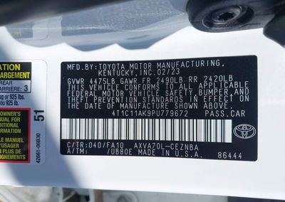 2023 Toyota Camry Le, Left Front damage, Iaai lot 46002306, photo 9 of 16