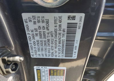 2021 Honda Cr-v Ex, Rear End damage, Copart lot 70147636, photo 12 of 14